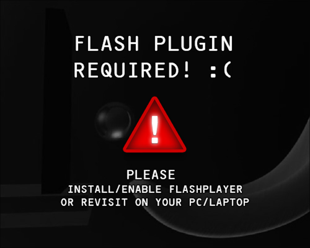 Could not load flash content :(