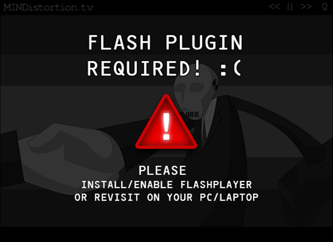 Could not load flash content :(