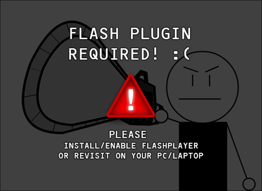 Could not load flash content :(