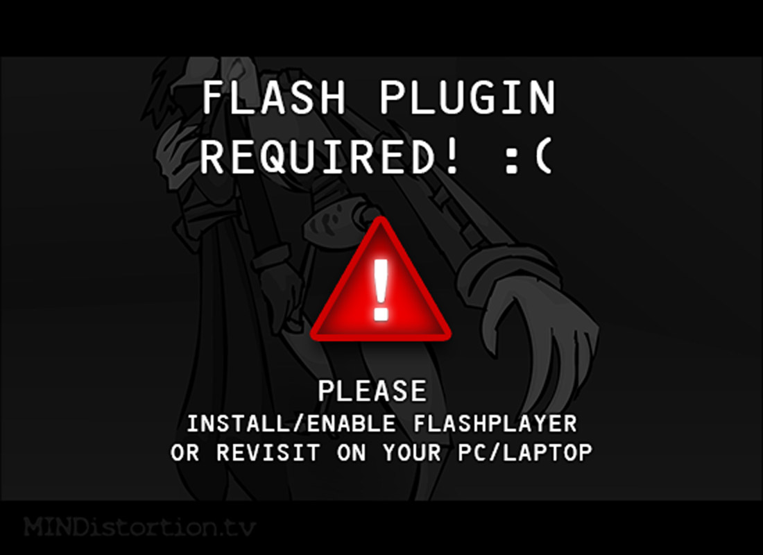 Could not load flash content :(