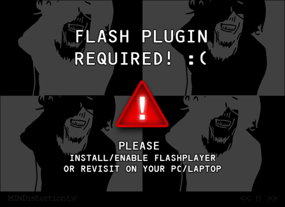 Could not load flash content :(
