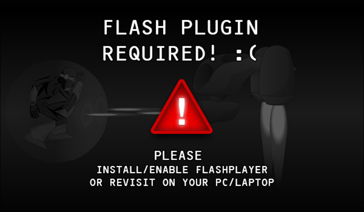 Could not load flash content :(