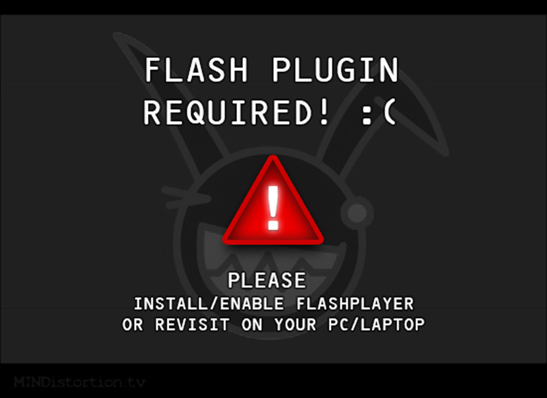 Could not load flash content :(